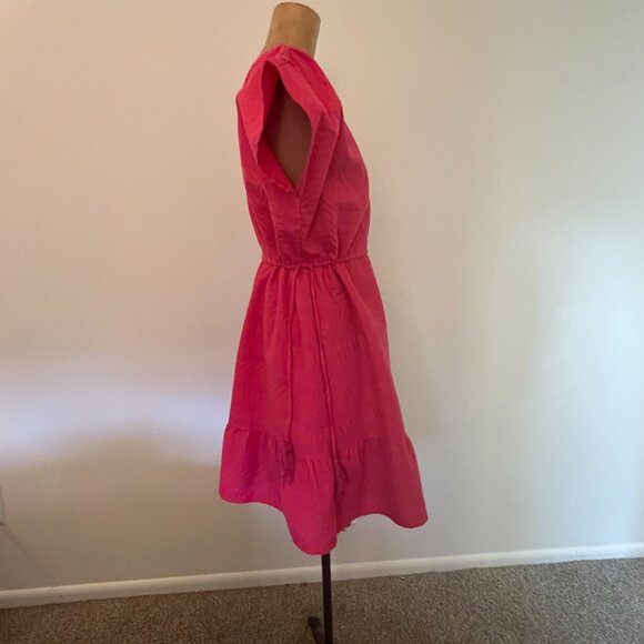 Loft Beach Coverup in Bright Pink and Orange Aztec Woven print - New With Tags - Picture 14 of 14